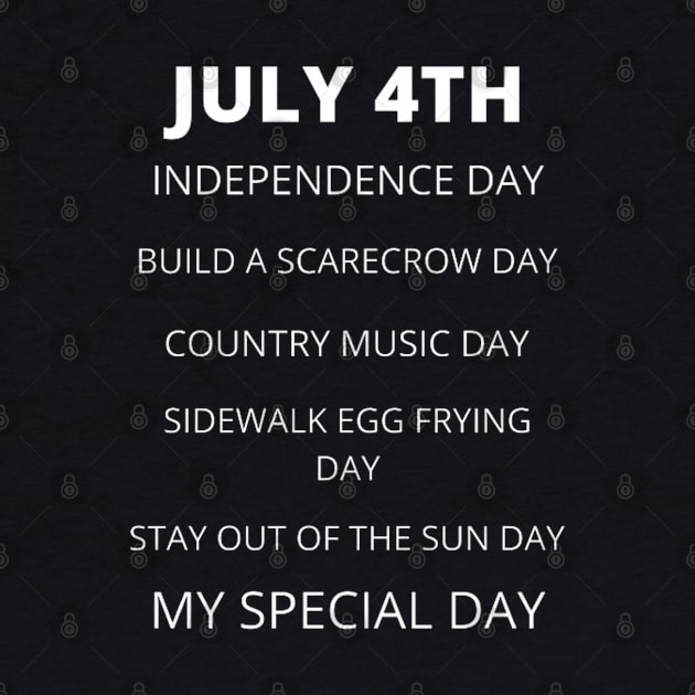 July 4th birthday, special day and the other holidays of the day. by Edwardtiptonart